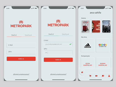 Metropark Mobile Application application cinema cinema app login design mobile app mobile design mobile ui movie app movie poster neumorphic neumorphism soft ui ui ui ux uidesign uiux ux ux ui ux design uxdesign