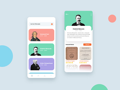 Encyclopedia of Philosophy design mobile app design mobile ui ui ux uxuidesign