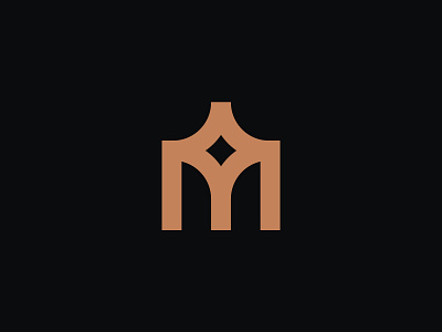 M Monogram V1 branding effendy finance identity islamic letter logo m mark monogram pillar star symbol typography