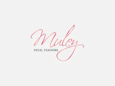 Muley Vocal Coaching elegant logo logo designer logo mark logodesign vector visual identity vocal wordmark