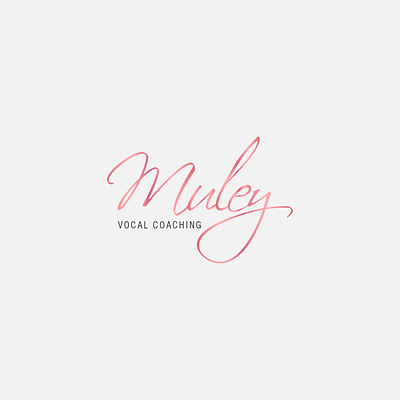Muley Vocal Coaching elegant logo logo designer logo mark logodesign vector visual identity vocal wordmark