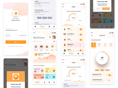 IOT ac iot mobile power sketchapp ui uitoux