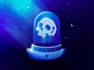 THE LAST ASTRONAUT 💀✨ adobe illustrator alien astronaut cosmic freelance illustrator horror icon icons illustration illustrator nasa occult outer space outerspace san diego skull skulls space spaceman spacex