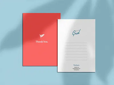 Thank You. americana brand brand identity card design flag fun identity logo script serif stationary thank you card thankyou