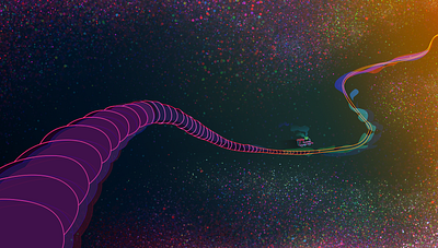 Upside - Booklet 1 space train vector