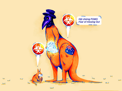 toilet paper is the cure australian corona corona virus coronavirus covid19 design fear of missing out flat fomo gold illustration illustrator kangaroo photoshop plague plague doctor plague inc toilet paper vector art