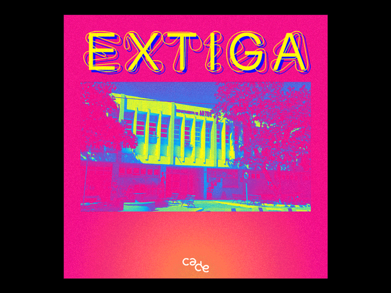 Extiga 1 art branding brutalism cmyk design gif gradient design grafic design graphics logo party typography