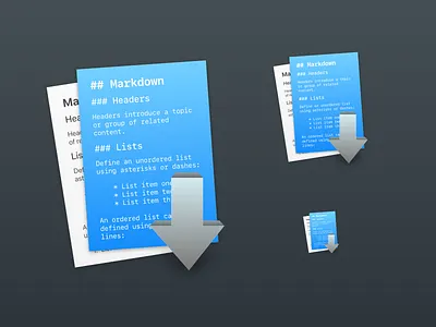 Markdown macOS App Icon icon macos markdown