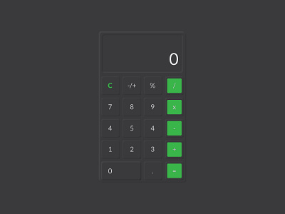 UI Daily004: Standard Calculator design typography vector