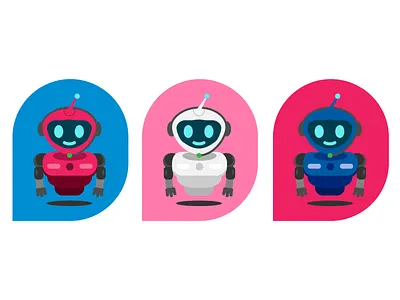 Chatbot - Banki chatbot design flat illustration robot vector vector art vector illustration