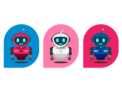 Chatbot - Banki chatbot design flat illustration robot vector vector art vector illustration