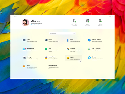 Microsoft Windows 10 Settings App Concept [ light Theme ] adobe adobe xd concept fluent design fluent design system interaction design microsoft os redesign settings page settings ui ui design uiux windows windows 10 windows os