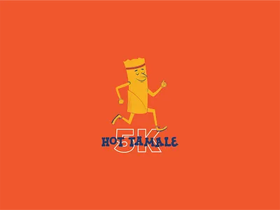 Hot Tamale 5k art artwork brand brand design brand identity character design food icon logo logodesign poster race run runner