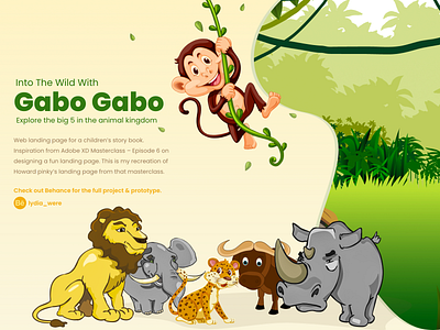 Fun Landing Page adobe xd interactive design landing page parallax visual design