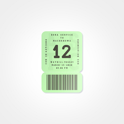 bus ticket branding concept design illustrator illustrator cc photoshop redesign ticket