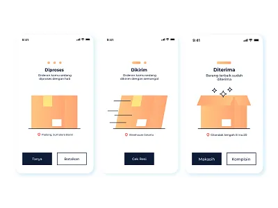 Shipping UI app branding design digital icon illustration illustrator minimal ui ux vector