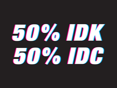 I don't know / I don't care aesthetic antisocial black aesthetic bold font glitch punk quote type art type design typeface typematters typographic typography typography art