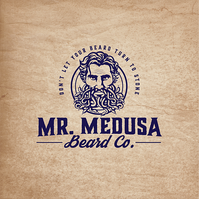 Beard company logo beard bearded brand identity branding graphicdesign illustration logo logo design logodesign rugged vector vintage