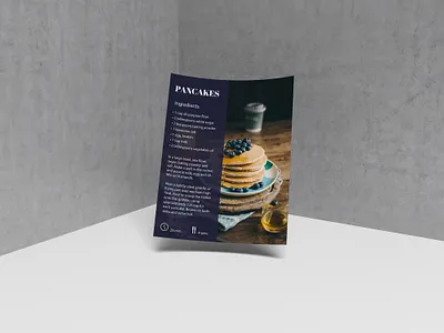 Pancakes recipe desert design dribbbleweeklywarmup food pancakes typography weekly challenge weekly warm up