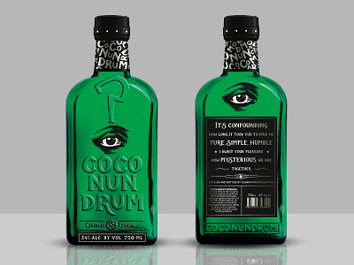 Coconundrum coconut eye eyeball mysterious new orleans question mark rum