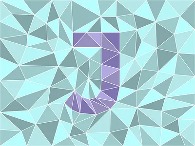 J 36daysoftype 36daysoftype07 adobe illustrator aqua design illustration illustrator purple type typography vector art