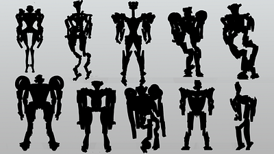 Nova Design Silhouettes 2 art art challenge artwork character character design characterdesign conceptart design digital art digital illustration digitalart drawing drawing challenge drawingart illustration illustration art illustration digital mech scifi silhoutte