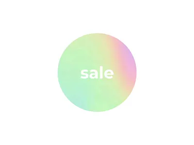 Daily UI 05 — Holographic Sticker animation daily dailyui effect gradient hologram holographic label rainbow rotation sale sticker trend