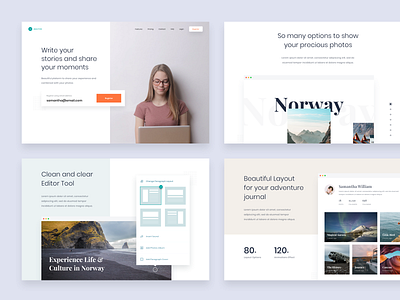 #Exploration - Writing Platforms bold card clean design desktop edit editor layout medium menu overlapping photography portfolio ui ux web whitespace writing