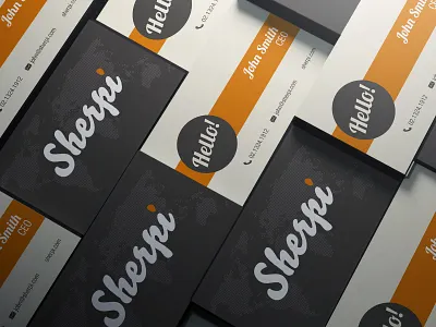 Sherpi Business Cards brand businesscard design graphic design stationery