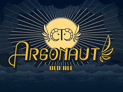Argonaut Old Ale alexamoore argonaut art deco art direction artwork beer branding brandingidentity design fleece graphic design greek illustration logo myth mythical mythology student work typography vector