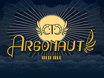 Argonaut Old Ale alexamoore argonaut art deco art direction artwork beer branding brandingidentity design fleece graphic design greek illustration logo myth mythical mythology student work typography vector