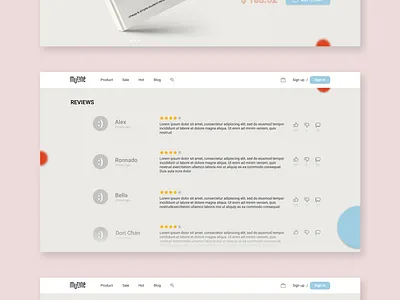 Product page website book color debut landing page minimalism product page ui ux website
