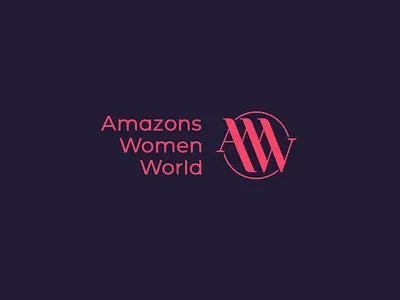 Amazons Women World aww brand branding font identity letter lettering logo logotype monogram simple type