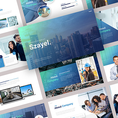 Szayel - Company Profile Presentation Template advert advertisement business corporate creative diagram ecommerce elegant enterprise entrepreneur excel flow chart infographics maps powerpoint presentation presentation design presentation layout presentation template template