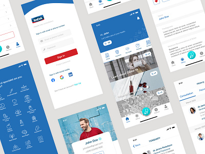 Redesign Yesdok App app consultation design doctor doctor app flat health health app medical medical app mobile mobile app redesign ui ui ux ui design ux