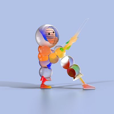 Letter "k" for 36 days of type 36days 36daysoftype 36daysoftype07 3d 3d illustration character illustration modelling redshift rendering