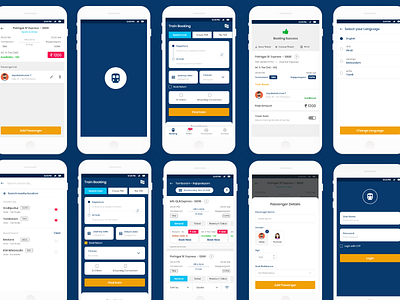 IRCTC Mobile App UI Screen design irctc mobile app mobile app design mobile ui ui