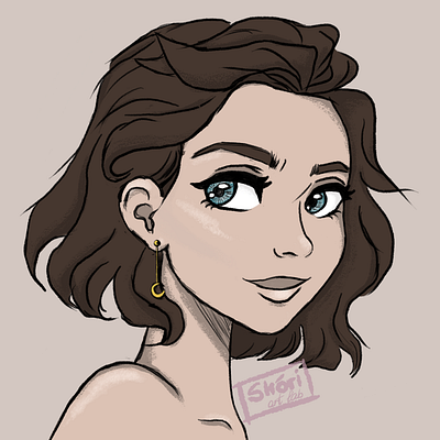 Warm shades of brown adobe art design female female character graphic graphicdesign illustration photoshop photoshop art sketch warm warm colors
