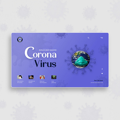 Corona Virus UI concept.. behance branding clean ui deisgner design development logo logo designer ui ui designers ui inspirations uidesign uiux ux uxdesign uxresearch webdesigner webdesigns