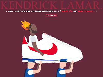 KENDRICK LAMAR x NIKE CORTEZ alright california car compton control cops cortez crenshaw damn design fire flame hip hop humble kendrick lamar nike police rap sneakers west coast