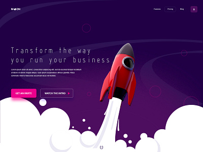 Moon website concept 3d cinema4d concept design experience graphic illustration inspiration ui ux vector xd