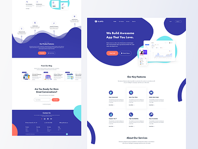 Slapd Home Page app landing page branding clean clean ui home page illustration landing page minimal psd tamplate slapd stylish trendy ui uidesign ux vector web webdesign webdesigner website