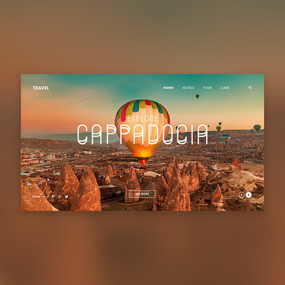 Cappadocia cappadocia concept graphic design inspiration interaction interface landing landing page travel user interface web web design web designer webpage