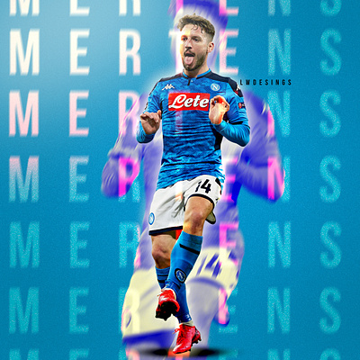 Dries Mertens - Napoli design fifa fifa 20 fifa 20 edit football football club football design football edit footballer gfx illustration lionel messi napoli photoshop poster serie a soccer edit ss napoli wallpaper