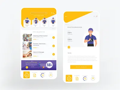 Service App android android app design app ios ios apps mobile mobile design mobile ui service app service page ui uidesign uiux uxdesigns