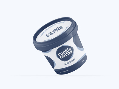 Cookie Corns Blue Berry Packaging blueberry brand identity branding business branding creative creativity design studio design system flavor flavors graphic design graphic designer ice cream icecream logo logotype packaging packaging design visual identity wordmark