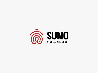 Sumo noodles logo asian asian food branding clean flat icon logo logo design minimal simple sumo typography