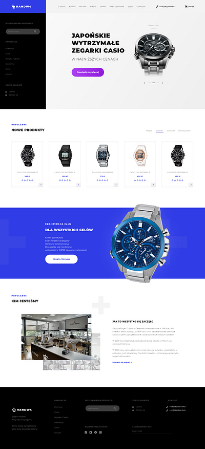 Watches Online Store | Landing Page Casio Roger Dubuis landing page online store sklep store ui uxui watches watches sote zegarki интернет магазин наручные часы