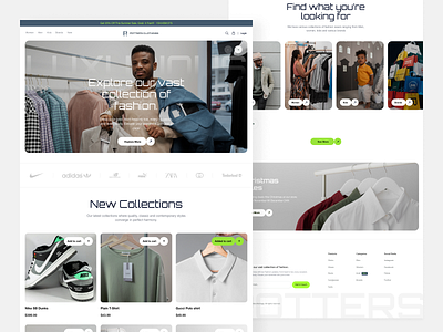 Clothing Brand E-c clothing e commerce ecommercedesign fashion fashionstore figma landing page ui uiux webdesign website