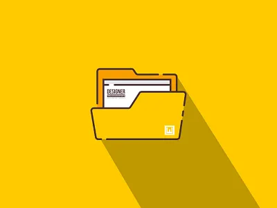 Folder Icon Design branding clean design folder graphic design icon illustration logo